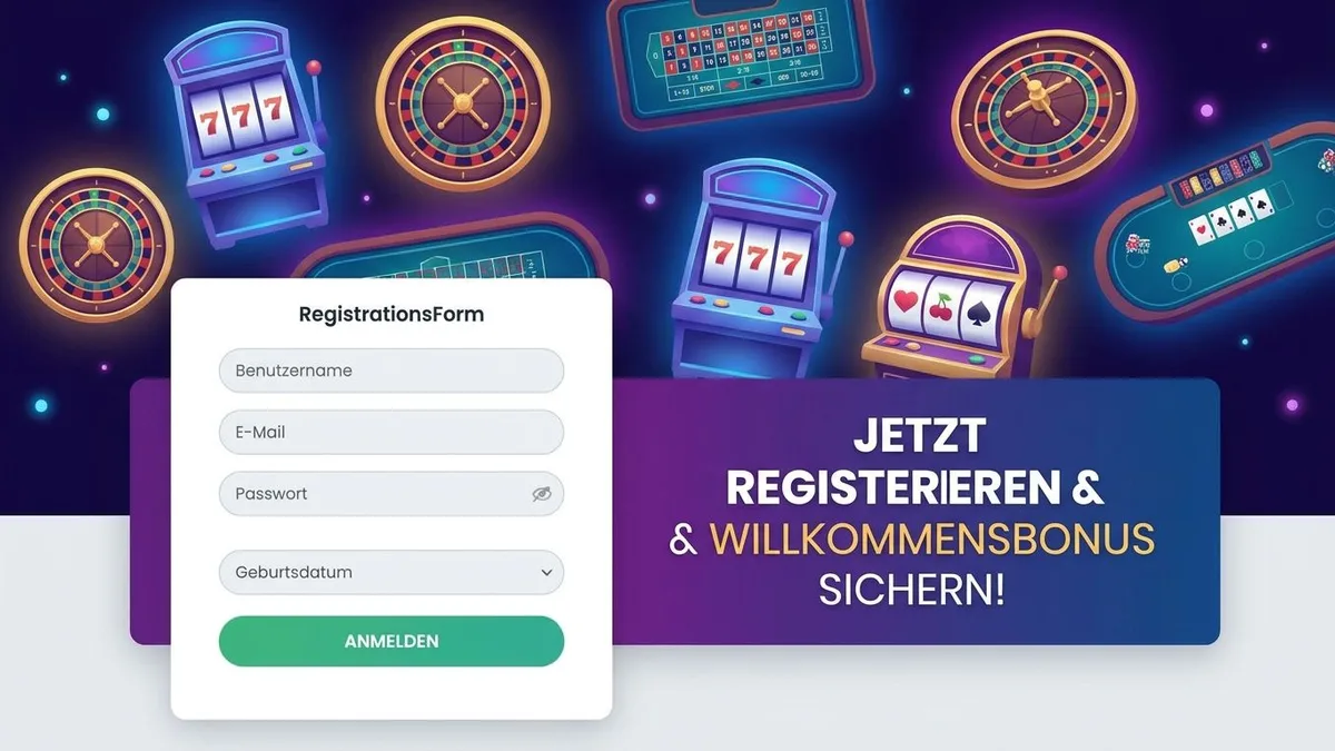 Registrierung mit Bonus
